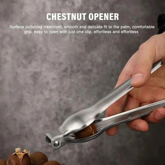 2 In 1 Steel Quick Chestnut Opener Quick Clip Walnut Pliers Cutter Nut Cracker Kitchen Gadgets Tool Accessories