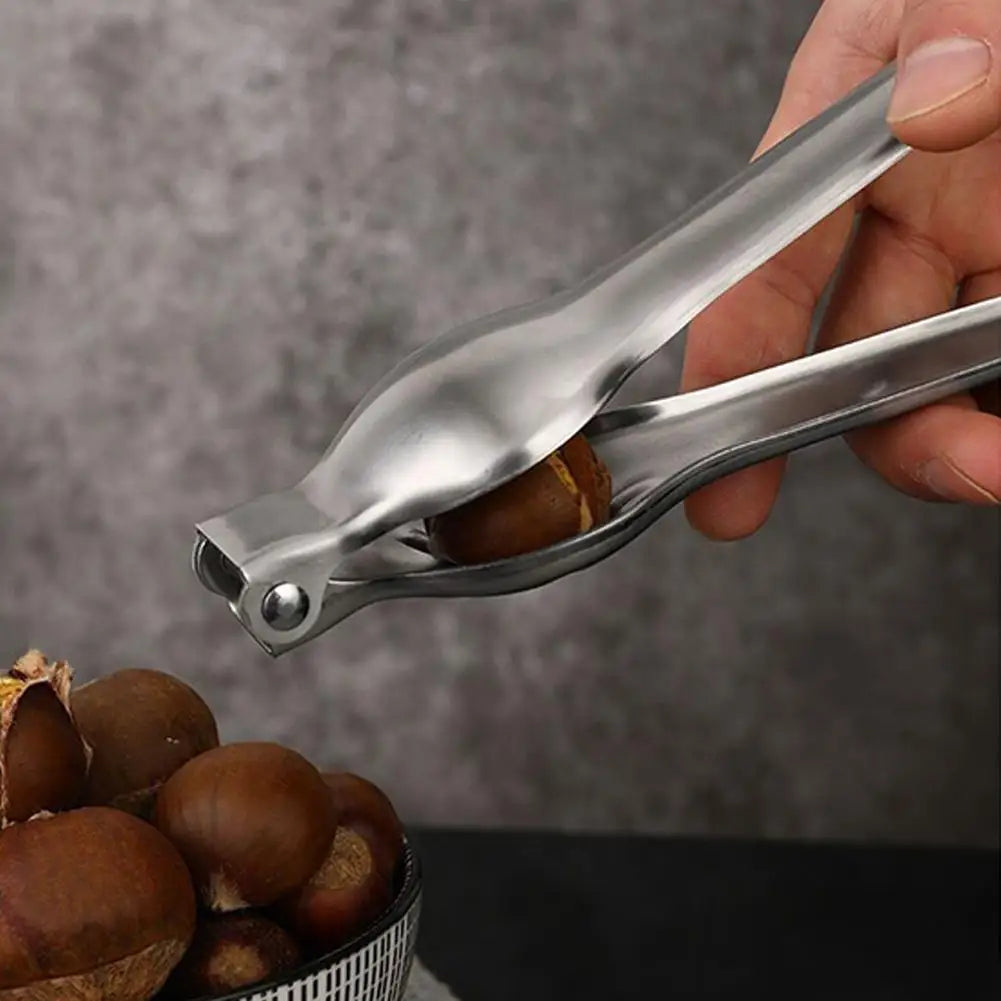 2 In 1 Steel Quick Chestnut Opener Quick Clip Walnut Pliers Cutter Nut Cracker Kitchen Gadgets Tool Accessories