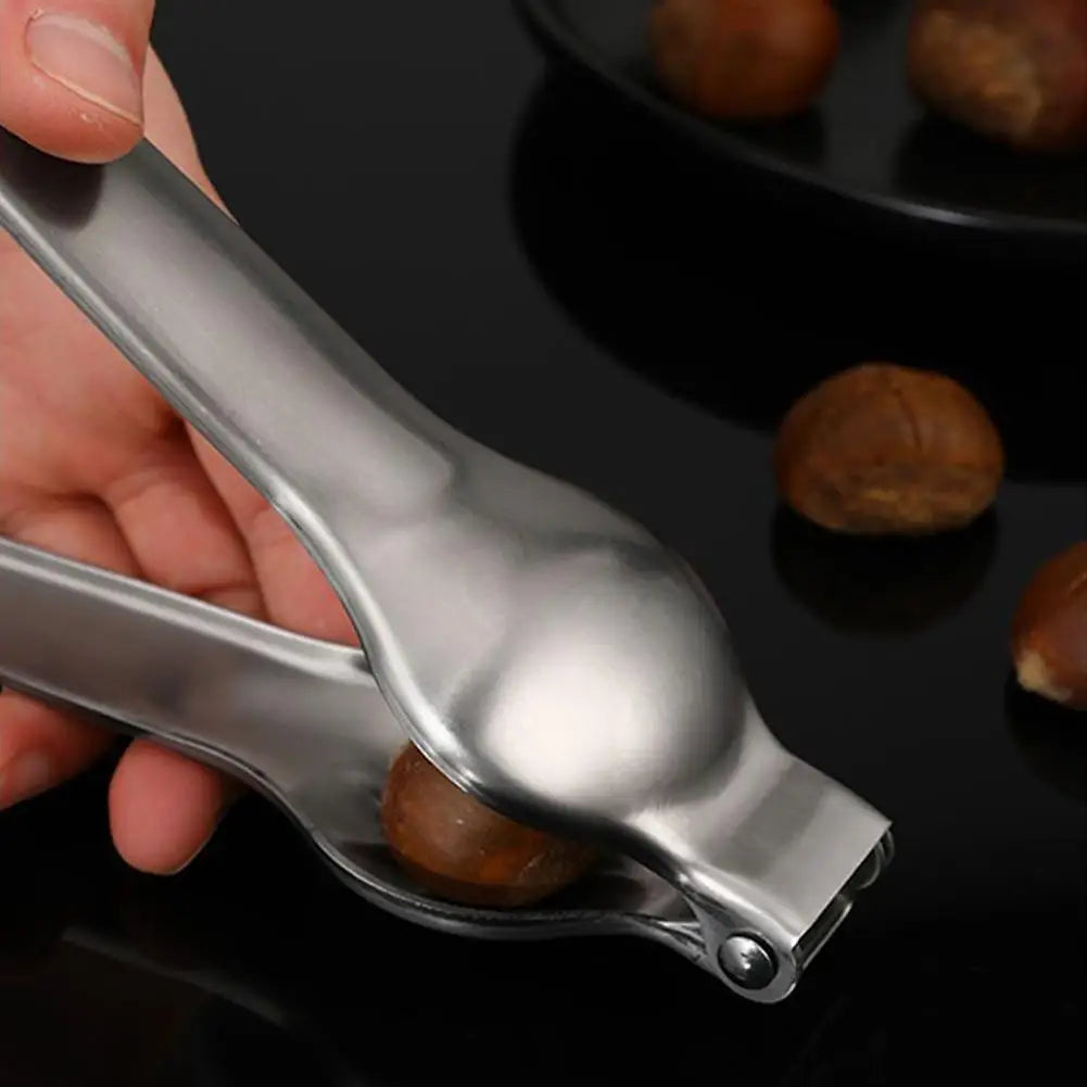2 In 1 Steel Quick Chestnut Opener Quick Clip Walnut Pliers Cutter Nut Cracker Kitchen Gadgets Tool Accessories